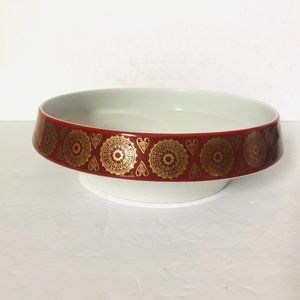 Unterweissbach Mid Century Modern Bowl Rust Gold Made in Germany 7.5X2.5"